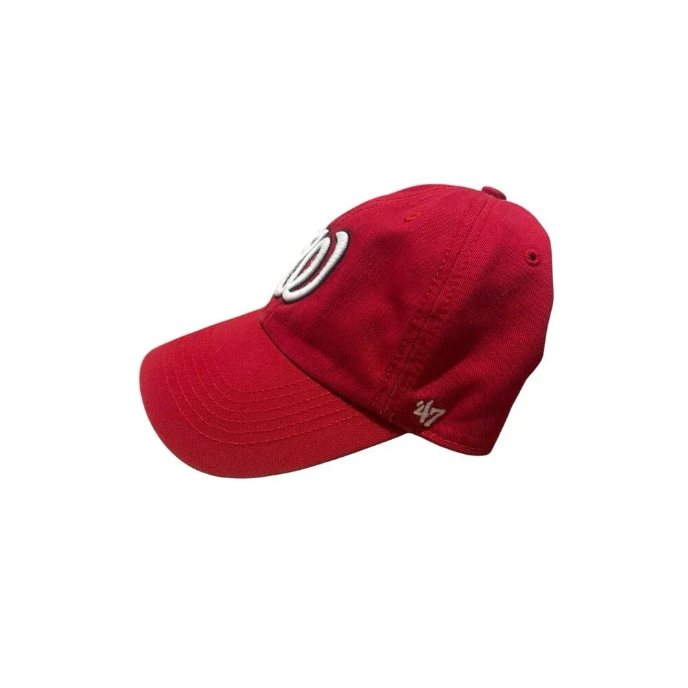 Washington Nationals '47 Brand Clean Up Red Adjustable Cap Hat XL